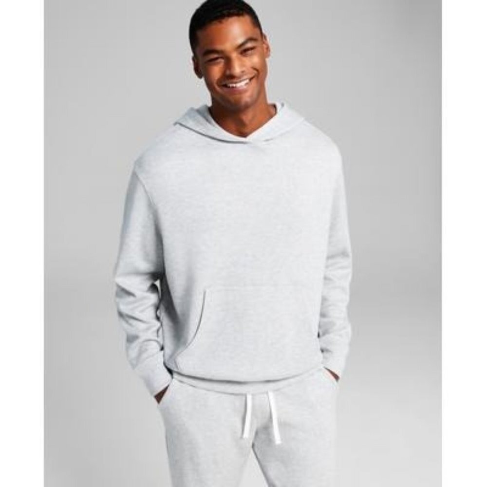 And Now This Mens Heather Grey Knit Pullover‎ Hoodie MMT040359 Small NWT